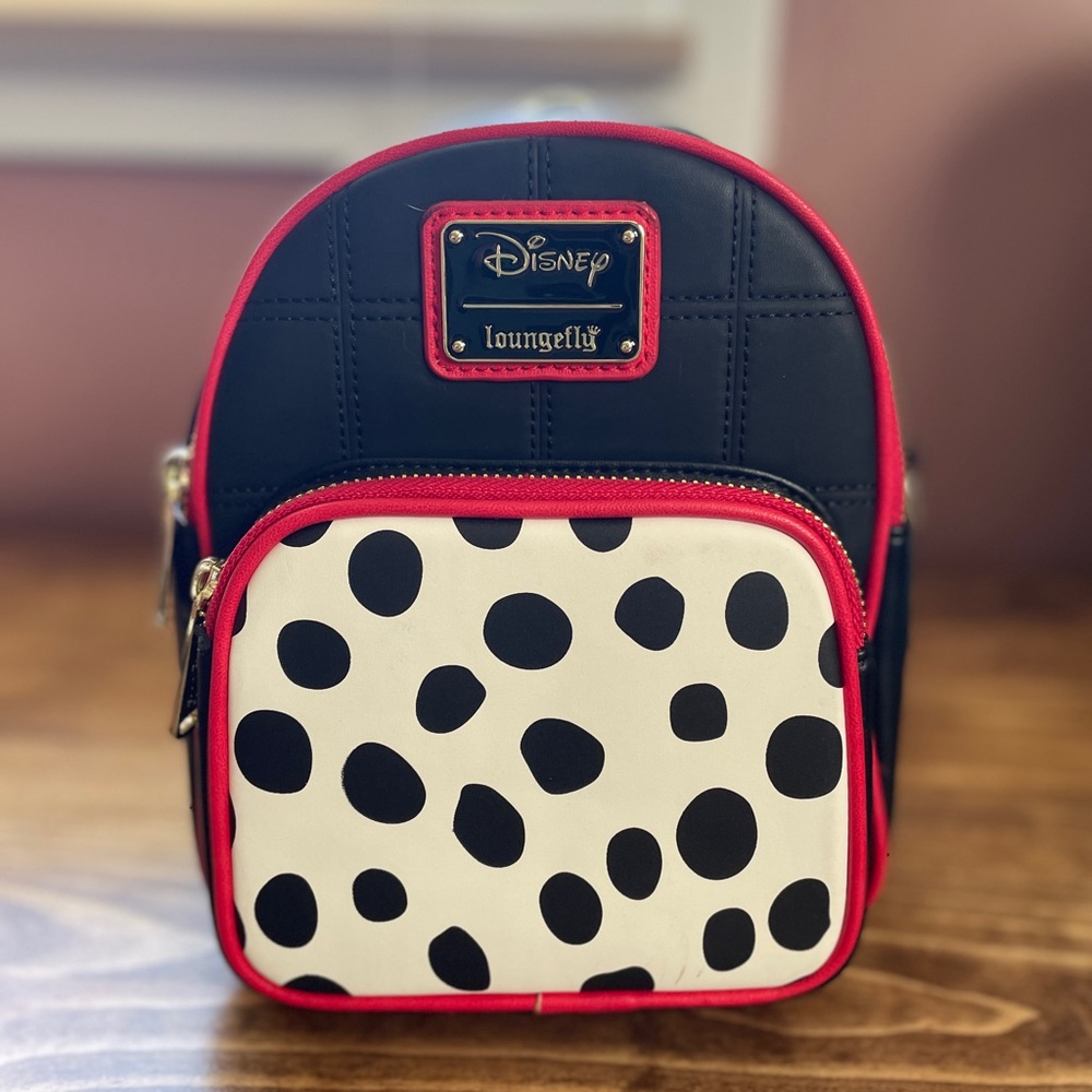Loungefly Disney Cruella Convertible Mini Backpack